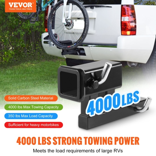 Vevor Hitch Adapter - 1-1/4" to 2" Receiver Hitch Extender Extension