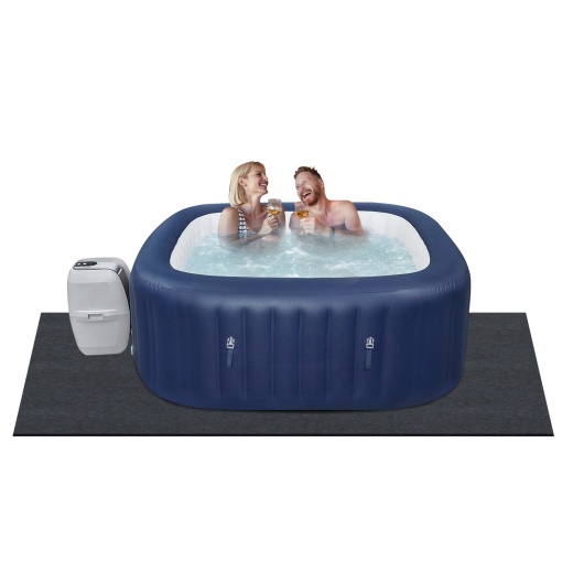 Vevor 74 x 72 Inch Hot Tub Mat - Extra Large Inflatable Hot Tub Pad for Outdoor and Indoor Use