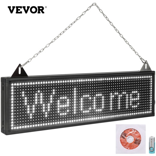 Vevor Led Scrolling Sign - High Brightness, Programmable Electronic Display