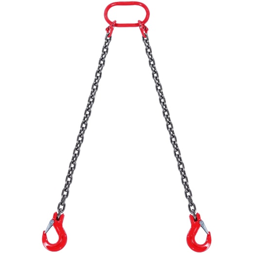 Vevor 5/16" X 5' Chain Sling 2 Legs G80 Lifting Chain With Grab Hooks 6600 Lbs
