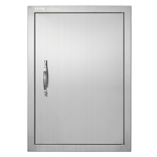 Vevor BBQ Access Door - 18W x 24H Inch Stainless Steel Flush Mount Door with Handle