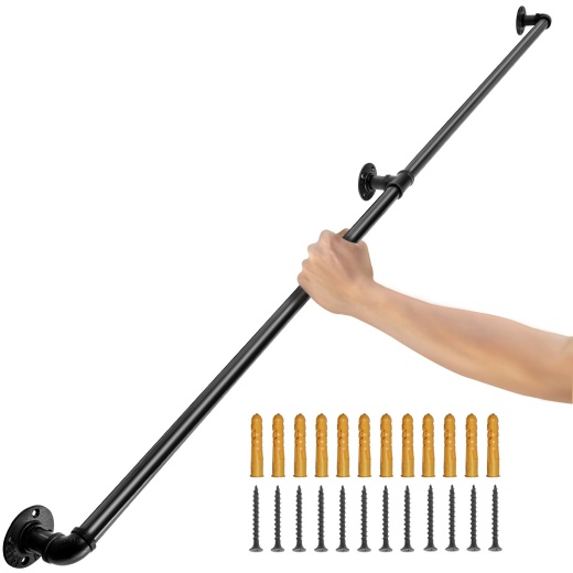 Vevor Pipe Stair Handrail - 4Ft Staircase Handrail