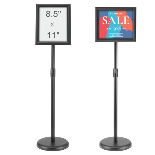 Vevor Pedestal Sign Holder - Adjustable Poster Stand for Display and Advertisement