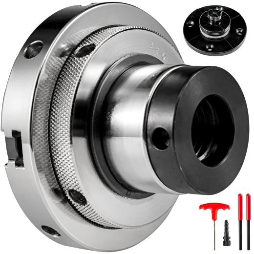 Vevor Lathe Chuck - 4Inch Nova Chuck Self-Centering Independent 4 Jaws Mini Wood Bowl Chuck Steel Accessories For Woodworking