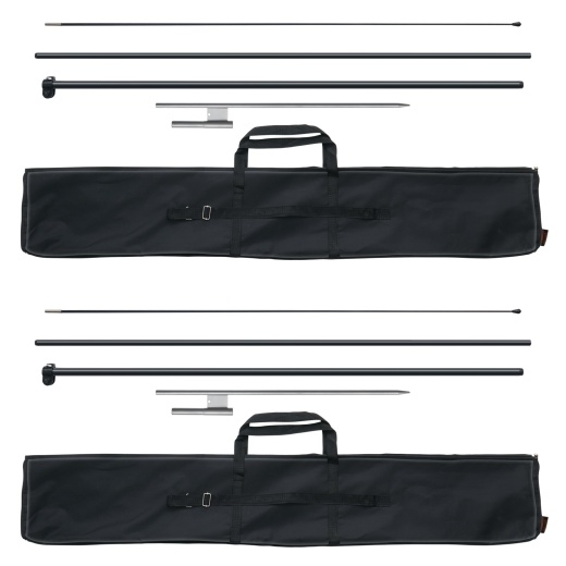 Vevor Feather Flag Pole Kit - 12.7 Ft Swooper Flag Pole with Ground Stakes (2 Packs)