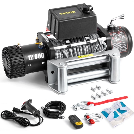 Vevor Truck Winch 12000Lbs Electric Winch with Wireless Remote Control