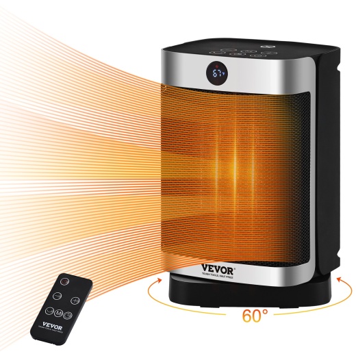 VEVOR Electric Space Heater with Thermostat Remote Control