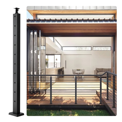 Vevor Cable Railing Post - Durable Stainless Steel Handrail for Decks and Stairs