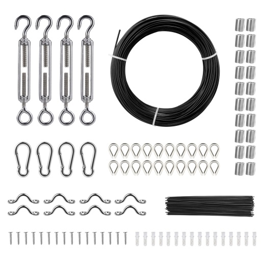 Vevor Vinyl Coated Wire Rope Kit