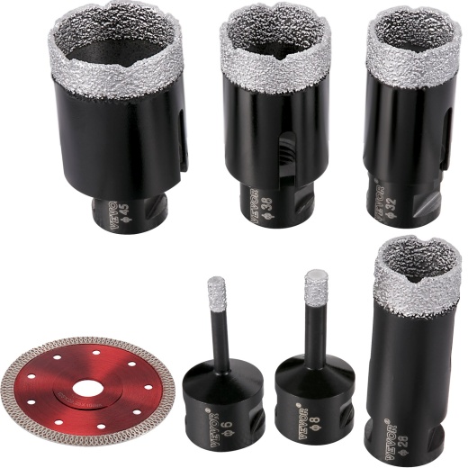 Vevor Diamond Drill Bits - 6Pcs Diamond Hole Saw Kit