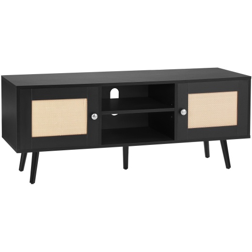 Vevor Rattan TV Stand: The Ultimate Boho Chic TV Cabinet for Your 55 Inch Screen