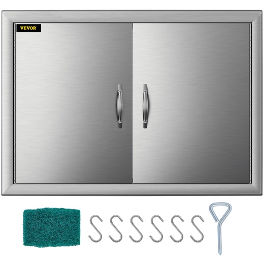 Vevor BBQ Access Door 28W x 19H Inch - Double Doors for Outdoor Kitchen