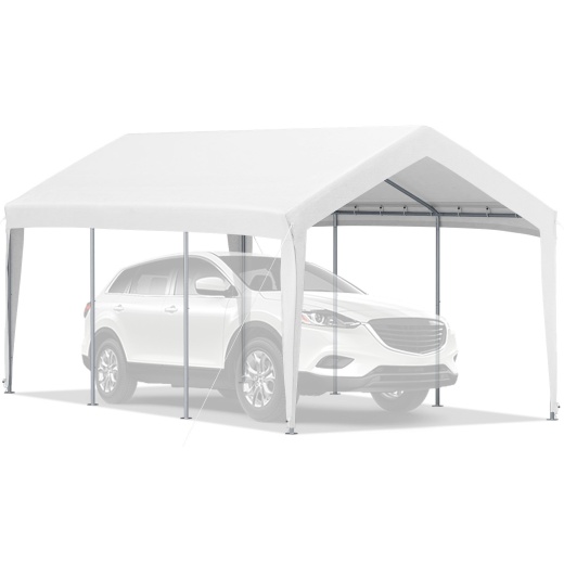 Vevor Carport Canopy Car Shelter Tent 10 X 20Ft - White