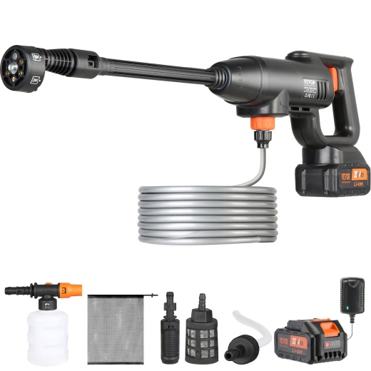 Vevor Cordless Pressure Washer - 580-Psi 1.1 Gpm Portable Power Cleaner