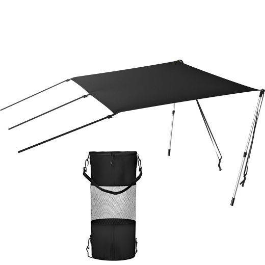 Vevor T-Top Sun Shade Kit 6' X 5' - UV-Proof 600D Polyester T-Top Extension Kit
