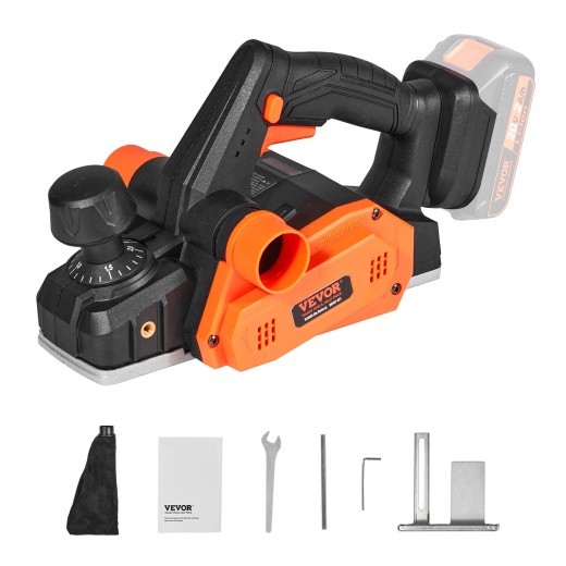 Vevor Cordless Electric Hand Planer - 3-1/4" Width 16500 Rpm Handheld Wood Planer for Woodworking Wood Planing Surface Smoothing