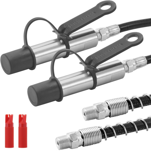 Vevor Grease Gun Coupler 2 PCS - 10000 Psi High Pressure, 3-Jaw Locking, Quick Release