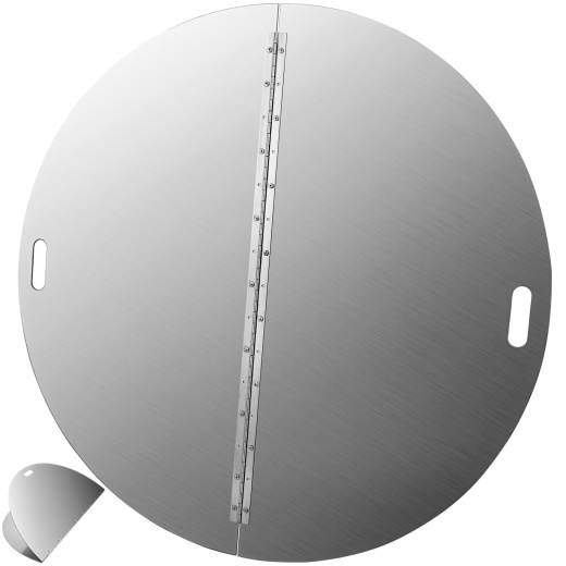 Vevor Fire Pit Lid Round 40 Inch Foldable Fire Pit Ring Snuff Cover