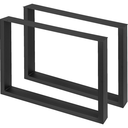 Vevor Black Metal Table Legs Set of 2 - Perfect Dining, Office & DIY Solution