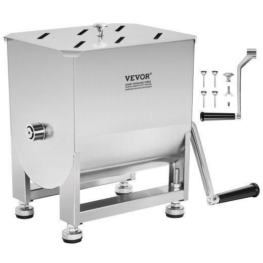 Vevor 15 Pound Manual Meat Mixer Sausage Hand Mixer Machine Stainless Steel