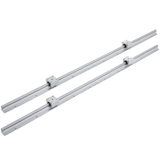Vevor Linear Rail SBR12-1000MM 38MM Linear Slide with 4 SBR12UU Bearing Blocks