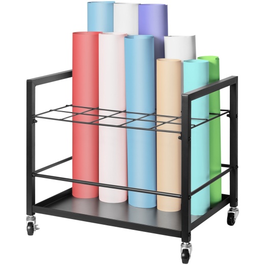 Vevor Blueprint Storage Rack - 20 Slots Mobile Roll File Holder