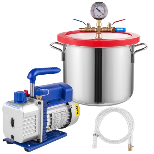 Vevor 1.5 Gallon Vacuum Degassing Chamber Kit