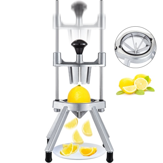 Vevor 6-Section Commercial Easy Wedger Stainless Steel Blade Fruit Lime Slicer