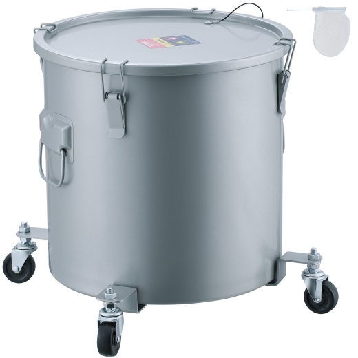 Vevor Fryer Grease Bucket - 10 Gal Oil Disposal Caddy with Filter Bag