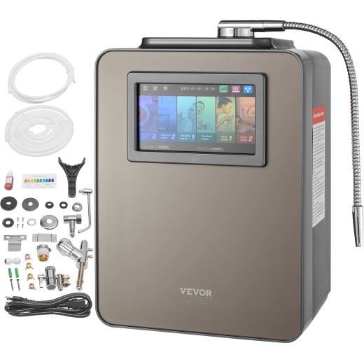 Vevor Alkaline Water Ionizer Machine, Ph 2.5-11.2 Alkaline Acidic Hydrogen Water Purifier