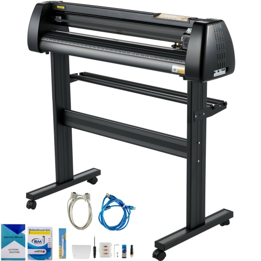 Vevor Vinyl Cutter Offline 28In / 720Mm Vinyl Plotter Machine W/ Floor Stand