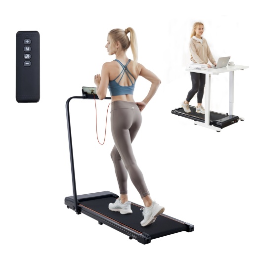 Vevor Walking Pad Under Desk Treadmill With Handle Bar For Home Office