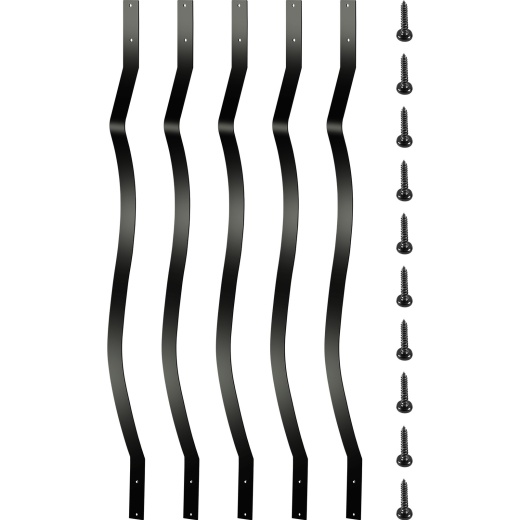 Vevor Deck Balusters, 26 Pack Metal Deck Spindles for Wood and Composite Deck
