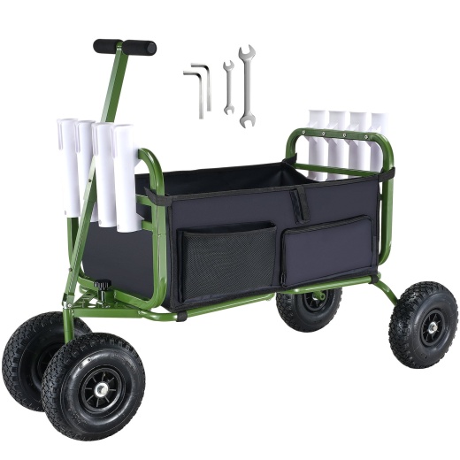 Vevor Beach Fishing Cart - 300 Lbs Load Capacity Folding Cart