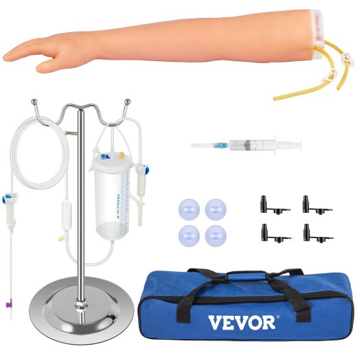 Vevor 12 Pcs Phlebotomy Practice Kit - IV Training Arm for Professionals