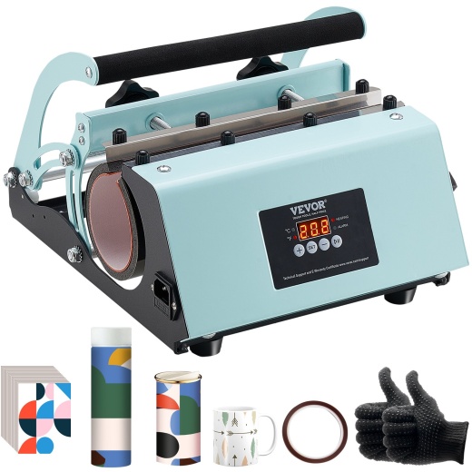 Vevor Tumbler Heat Press Machine 11-30Oz Mug Press Sublimation Tumblers Green