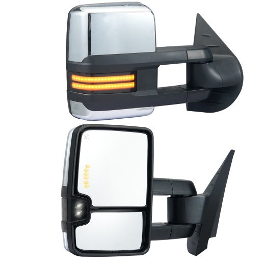 Vevor Towing Mirrors - Left & Right Pair Set for Chevrolet Silverado (2007-2014)/GMC/Cadillac