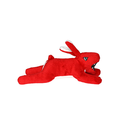 Mighty Jr Angry Animals Rabbit - Durable Plush Dog Toy