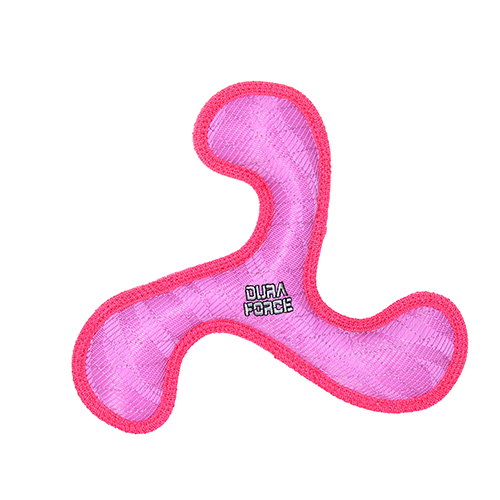 Duraforce Boomerang Tiger Pink-Pink: Durable Dog Toys for Dogs of All Sizes