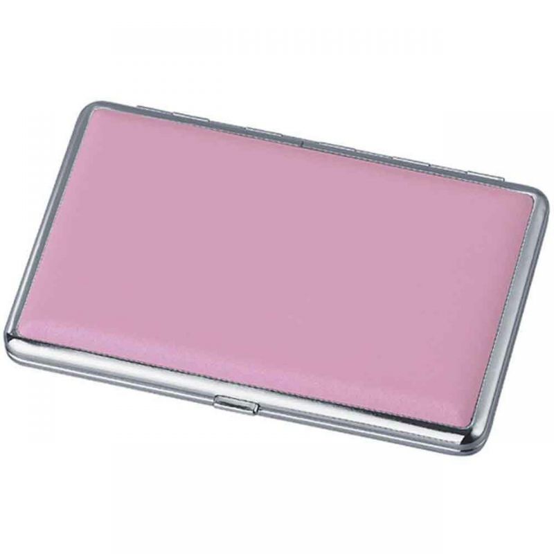 Visol Candi Pink Leather Double Sided Cigarette Case