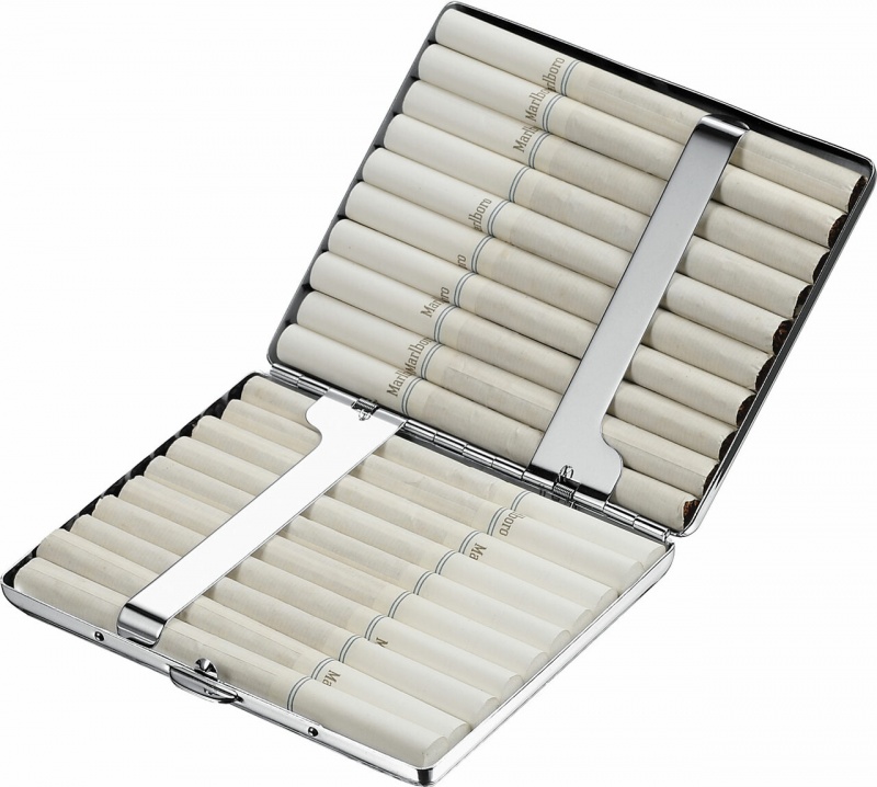 Visol Venice Stainless Steel Double Sided Cigarette Case