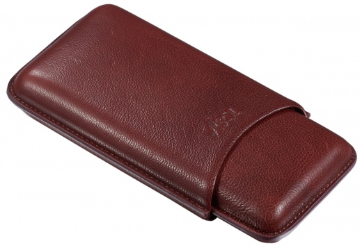 Visol Legend Burgundy Genuine Leather Cigar Case