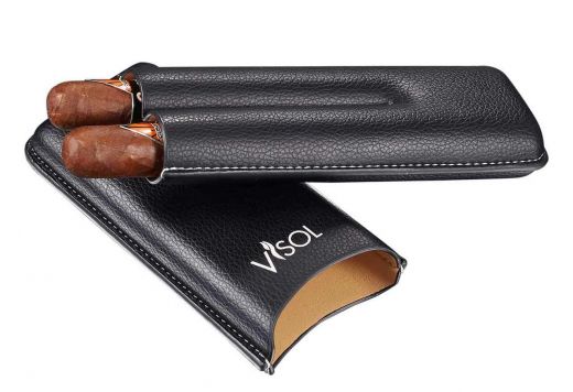 Visol Dakota Black 60 Ring Gauge Cigar Case