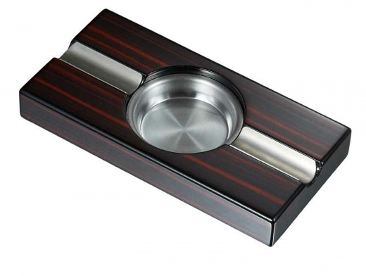 Visol Windsor Macassar Ebony Wood Finish Cigar Ashtray