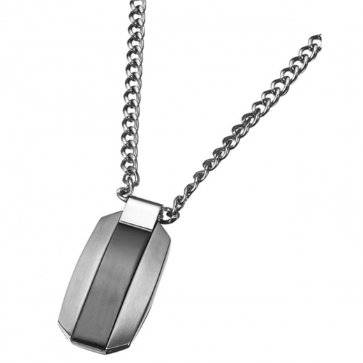 Caseti Jet Stainless Steel Pendant With Chain