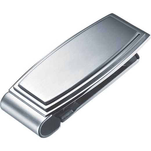 Visol Capri Stainless Steel Engravable Money Clip