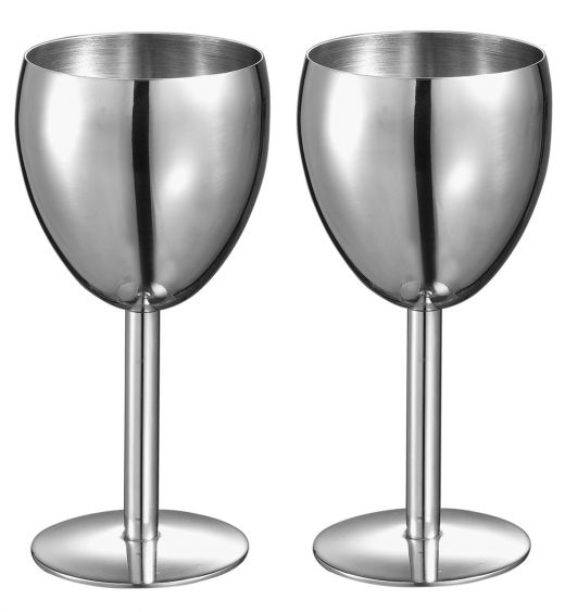 Visol Antoinette Stainless Steel Wine Glass