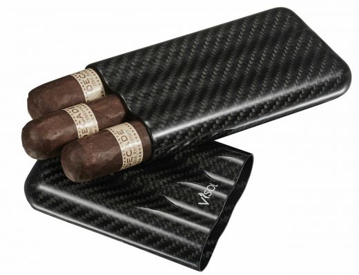 Visol Night Ii Carbon Fiber Larger Cigar Case