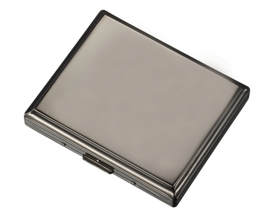 Visol Saturn Stainless Steel Double Sided Twenty Cigarette Pocket Case