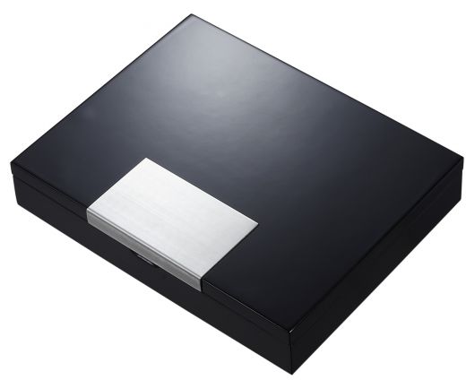 Visol Barclay Black Matte Desktop Humidor / Gift Box